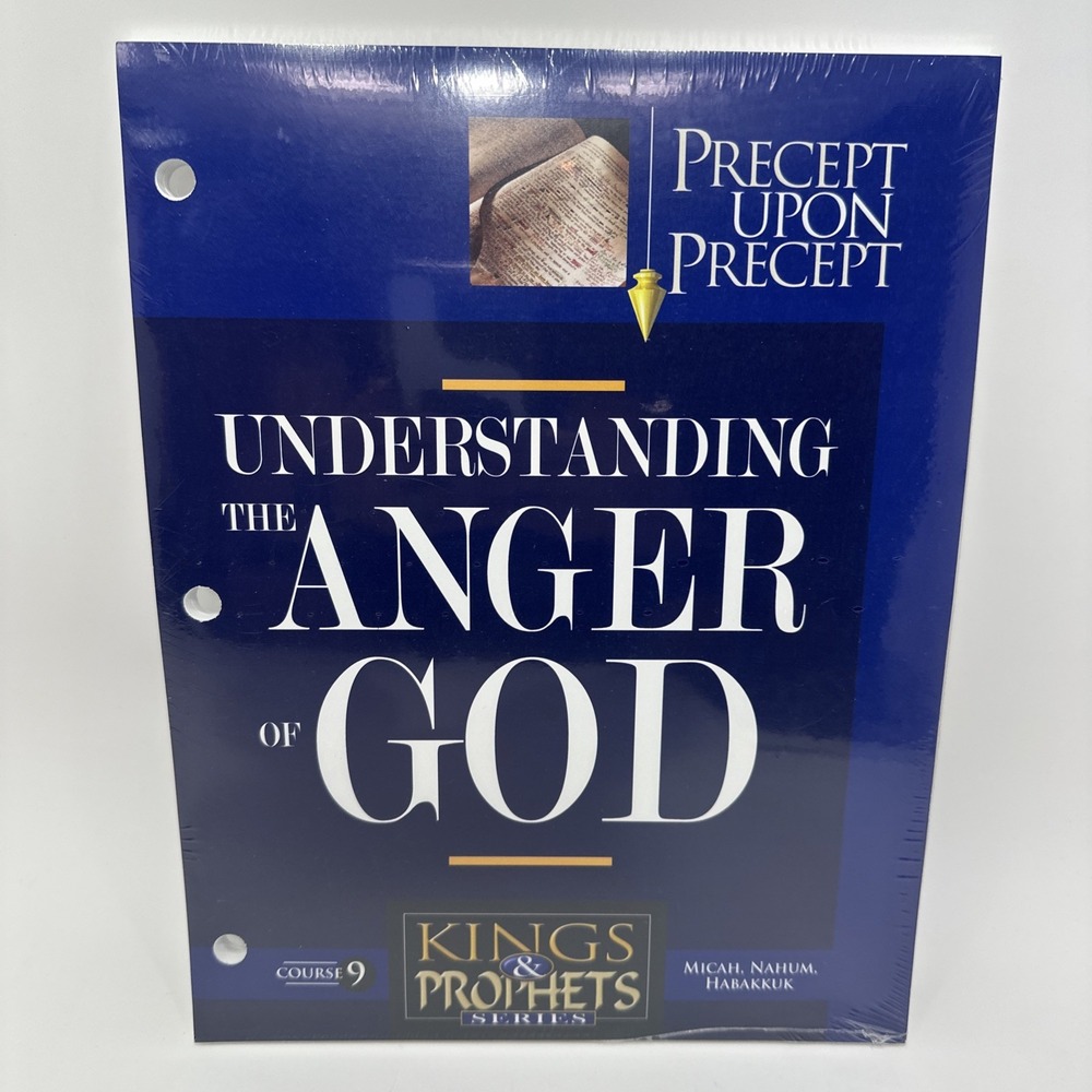 Precept Upon Precept Understanding The Anger Of God Bible Study Workbook Sealed!